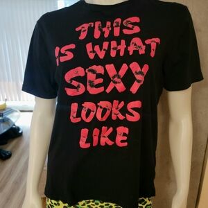 2000's Black and Pink Graphic Tee T-Shirt Unisex Sexy